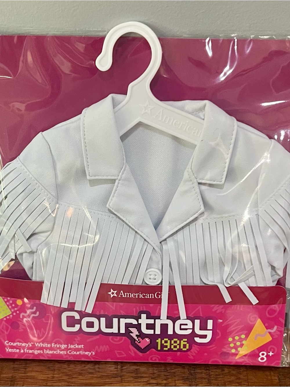 American Girl White Fringe Jacket - Courtney Style